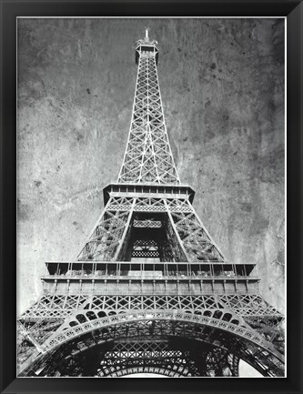 Framed Eiffel Tower Retro Print