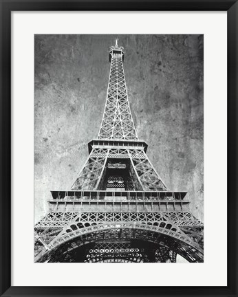 Framed Eiffel Tower Retro Print