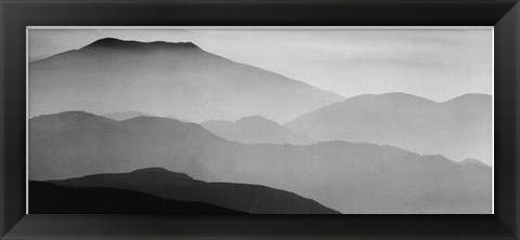 Framed Mountain Ridges Print