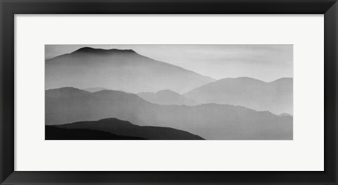 Framed Mountain Ridges Print