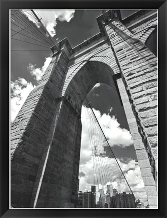 Framed Brooklyn Bridge Arch Print