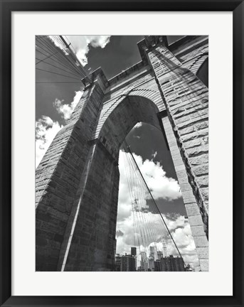 Framed Brooklyn Bridge Arch Print