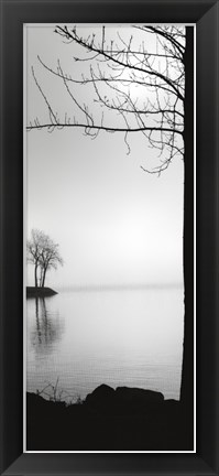 Framed Island in the Mist Print