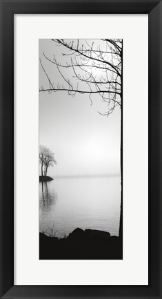 Framed Island in the Mist Print