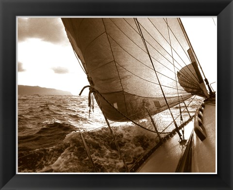 Framed Sailing Towards the Sun Print