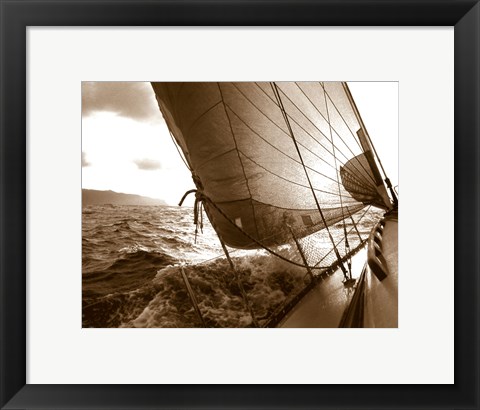 Framed Sailing Towards the Sun Print