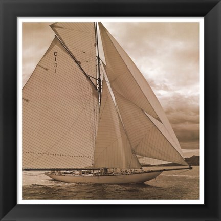 Framed All Sails Unfurled Print