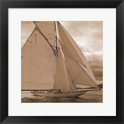 Framed All Sails Unfurled Print