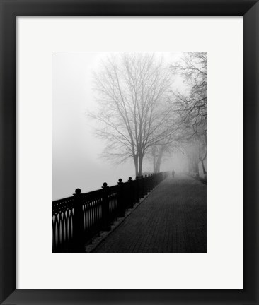 Framed Promenade in the Mist Print