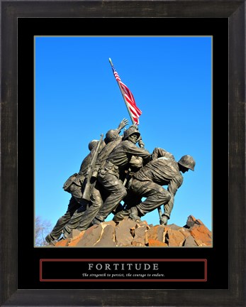 Framed Fortitude-Iwo Jima Print