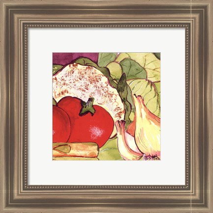 Framed Vegetable Melange IV Print