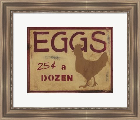 Framed Eggs Print