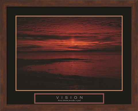 Framed Vision - Crimson Morning Print