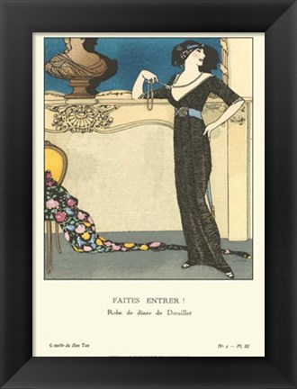 Framed Gazette du Bon Ton II Print