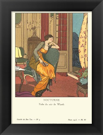 Framed Gazette du Bon Ton III Print