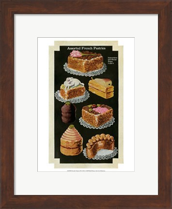 Framed French Pastries IV Print