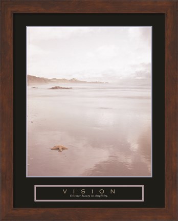 Framed Vision - Foggy Beach Print