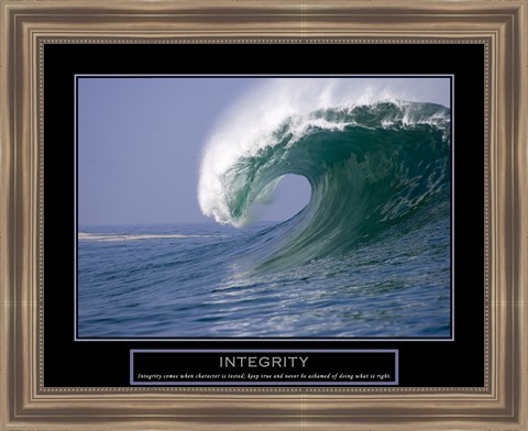 Framed Integrity - Wave Print