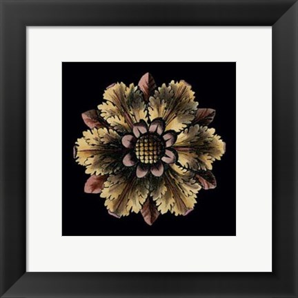 Framed Small Classic Rosette VI Print