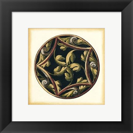 Framed Small Ornamental Accents II Print