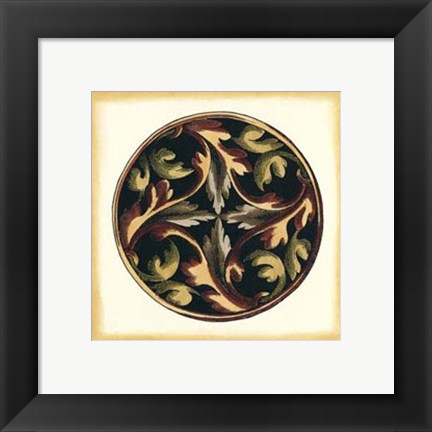 Framed Small Ornamental Accents III Print