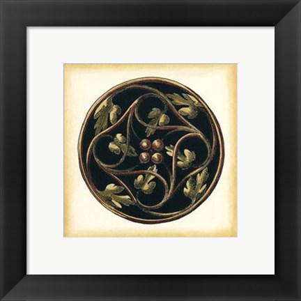 Framed Small Ornamental Accents VI Print