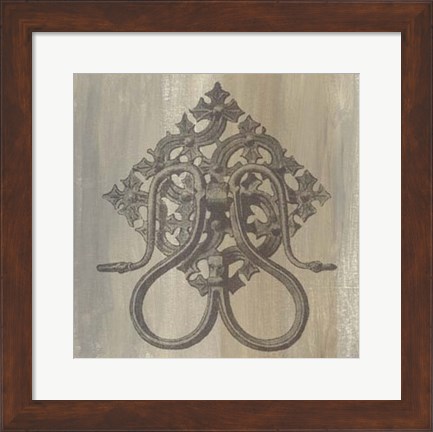 Framed Decorative Elegance III Print