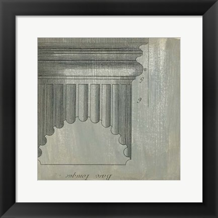 Framed Decorative Elegance VI Print