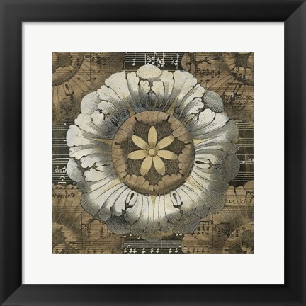 Framed Rosette Detail II Print