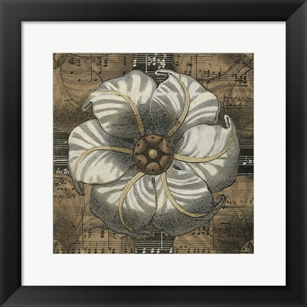 Framed Rosette Detail III Print