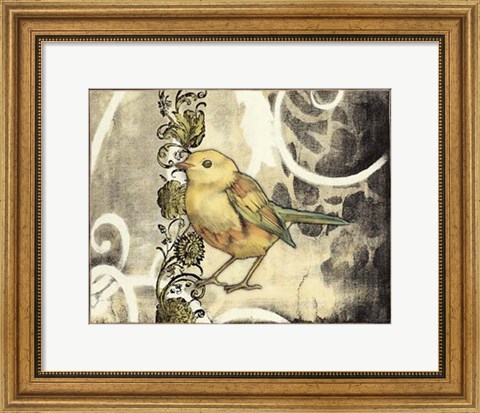 Framed Bird Song II Print