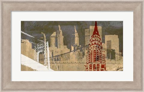 Framed Modern Metropolis I Print