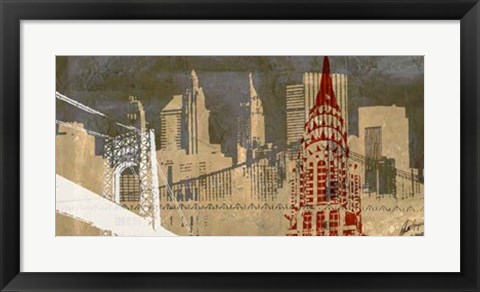 Framed Modern Metropolis I Print