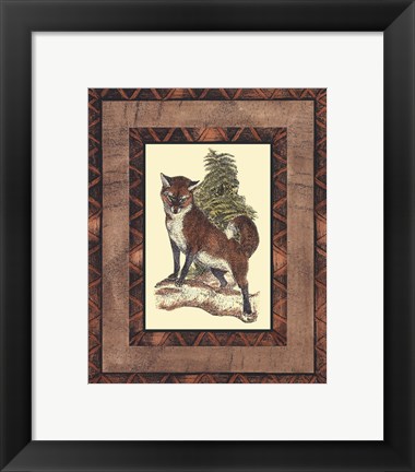 Framed Rustic Fox Print