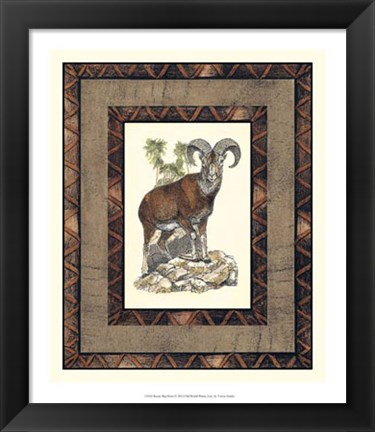 Framed Rustic Big Horn Print