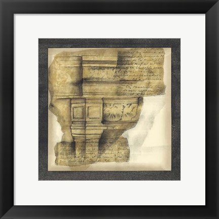 Framed Antique Capitals III Print