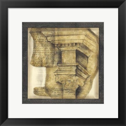 Framed Antique Capitals IV Print