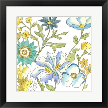 Framed Bouquet Garden III Print