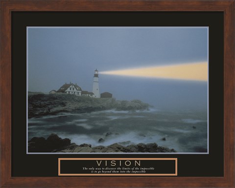 Framed Vision-Lighthouse Print