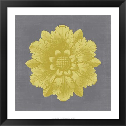 Framed Gilded Rosette IV Print