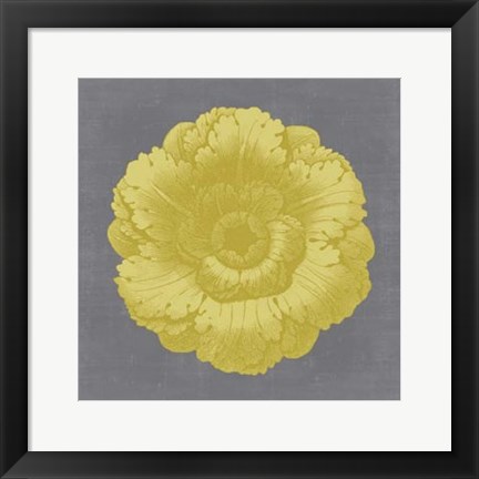 Framed Gilded Rosette VI Print