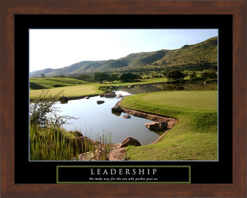 Framed Leadership-Golf Print