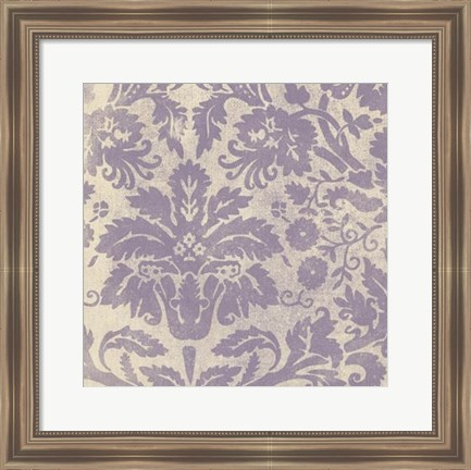 Framed Damask Detail V Print