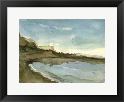 Framed Plein Air Landscape III Print