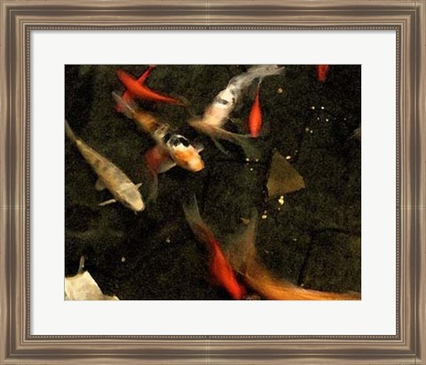 Framed Goldfish Pond II Print