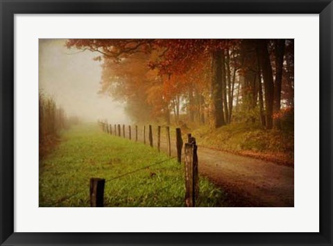 Framed Foggy Morning on Hyatt Lane Print