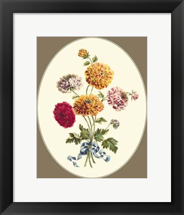 Framed Antique Bouquet III Print