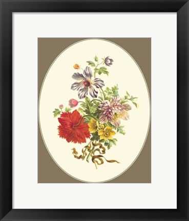 Framed Antique Bouquet IV Print