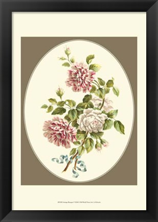 Framed Antique Bouquet V Print