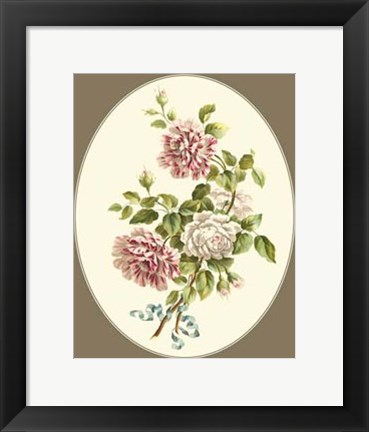 Framed Antique Bouquet V Print